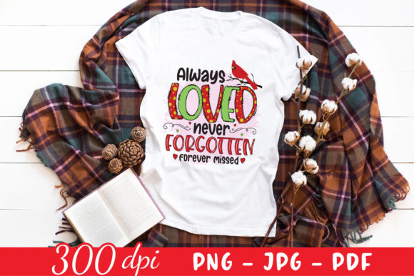 Christmas Memorial Sublimation Design for Crafts and Graphics