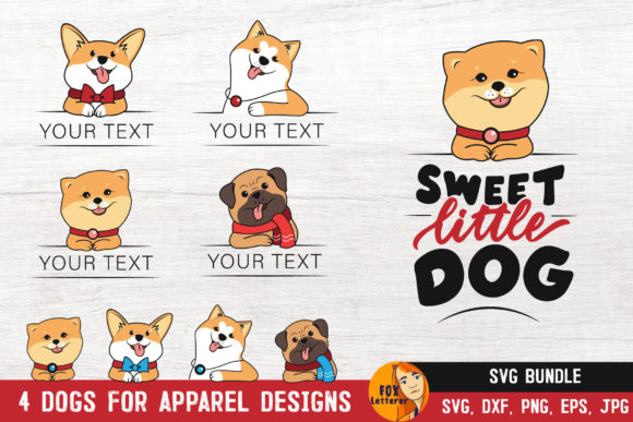 Dog Bundle Head Dogs - Graphics for Creative Crafts