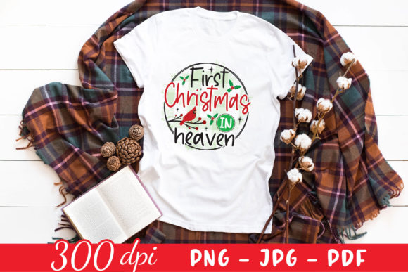 First Christmas in Heaven Cardinal PNG for Crafts and Graphics