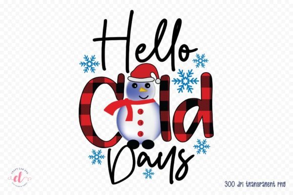 Hello Cold Days Winter Graphics for Crafts