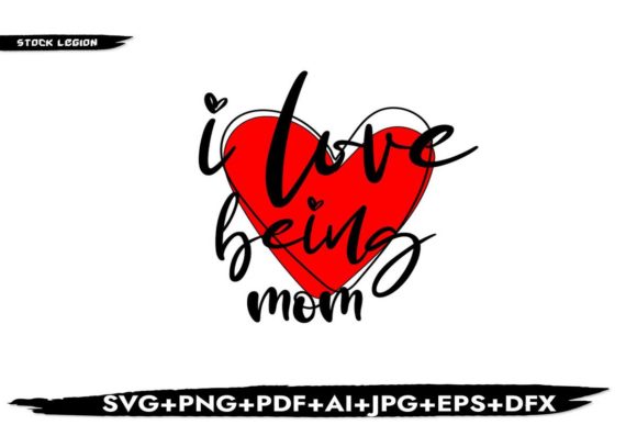 I Love Being Mom Graphics for Local Business Branding