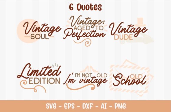 Old Vintage Quotes: A Graphic Design Asset for Crafts and Creative Projects